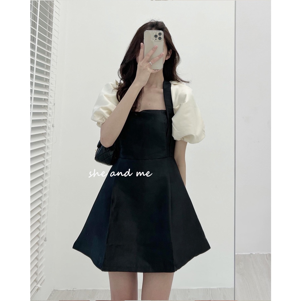 (Hàng Có Sẵn) Đầm Nữ Cổ Vuông Tay Bồng Tuyết Mưa Đầm Chữ A Cho Nữ Hàng Quảng Châu Siêu Đẹp (Ảnh thật ở cuối) | BigBuy360 - bigbuy360.vn