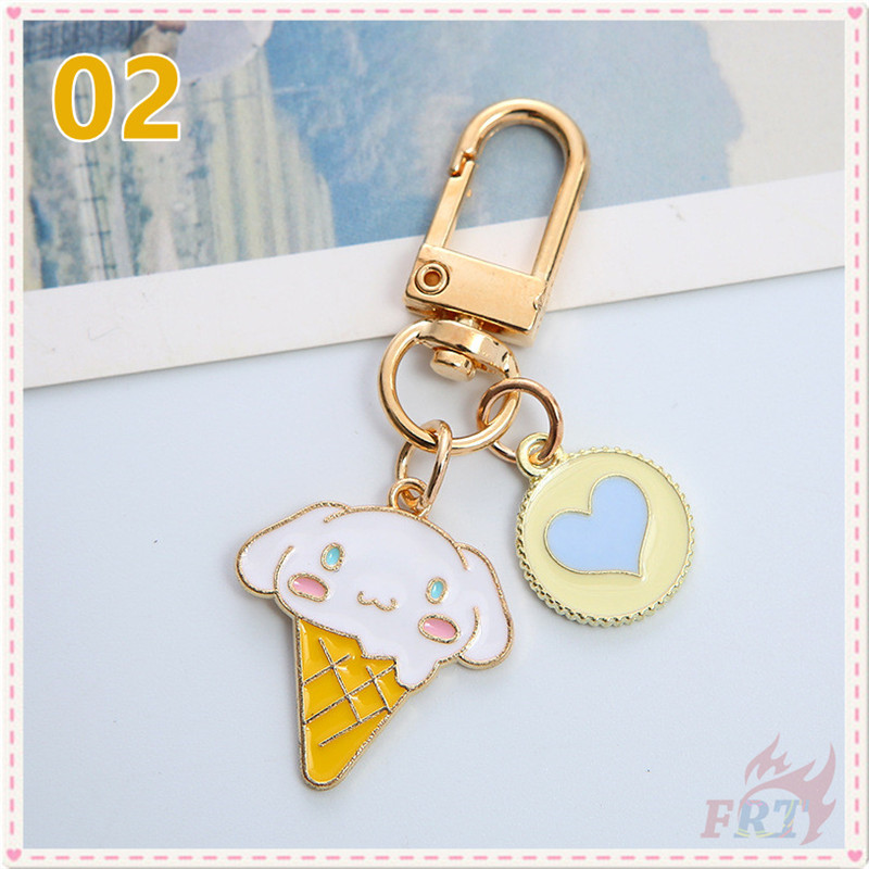 Móc chìa khoá trang trí hình nhân vật Melody/Kuromi/Pom Pom Purin/Cinnamoroll/Little Twin Stars
