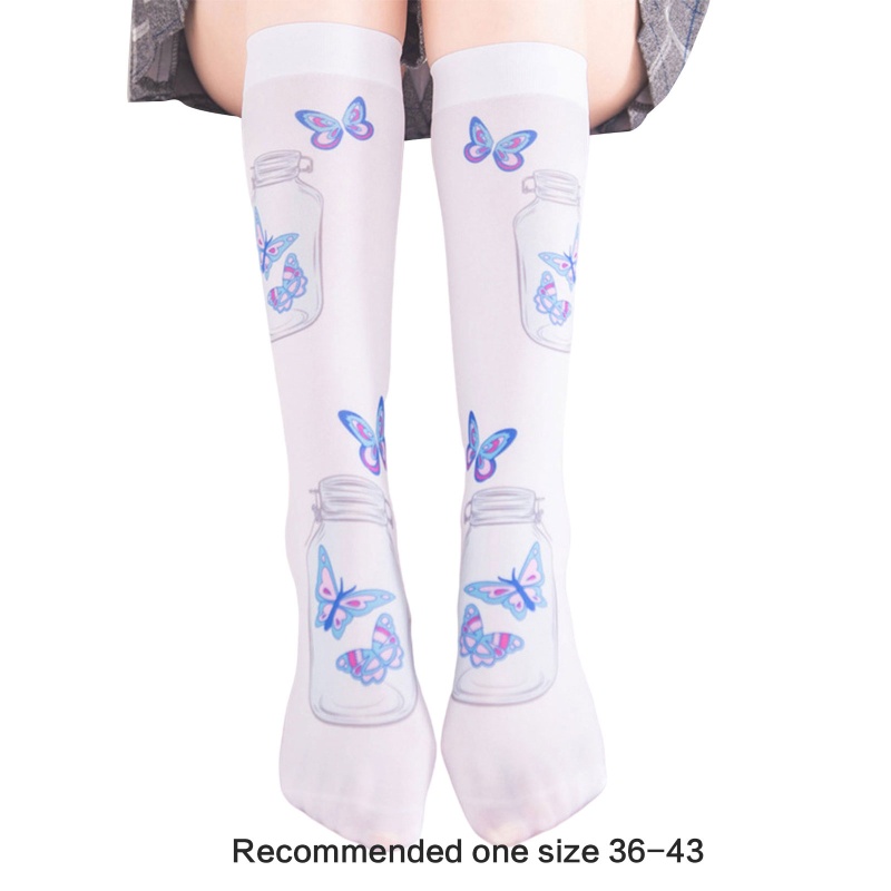 Vớ Dài Đến Đầu Gối Co Giãn Hóa Trang Nhân Vật Hoạt Hình Anime Nhật Bản Phong Cách Harajuku Cho Nữ