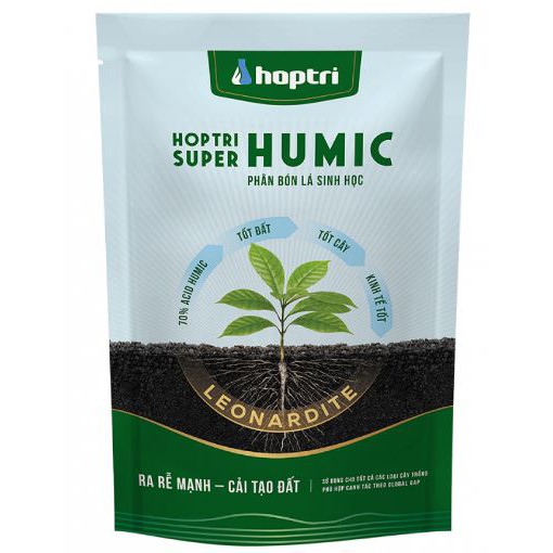 SUPER HUMIC 250g Phân bón lá sinh học 70% Acid Humic tốt đất tốt cây