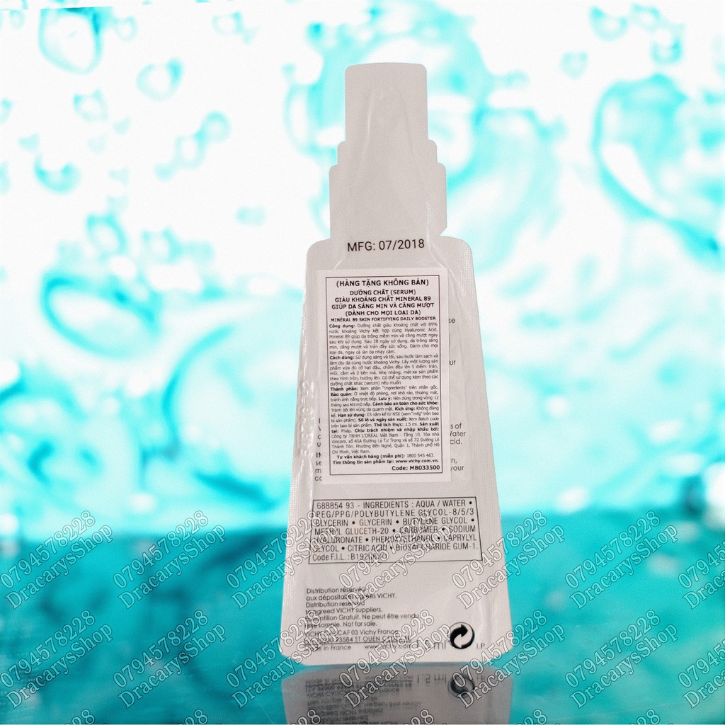 Dưỡng chất khoáng cô đặc Vichy Minéral 89 gói 1.5ml sample [13 gói 100k miễn phí ship] | BigBuy360 - bigbuy360.vn