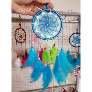 Dreamcatcher treo trang trí xanh hoà bình