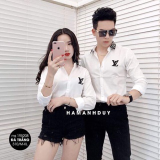 Áo đơn đôi sơ mi lụa đính đá LV,GG,X...