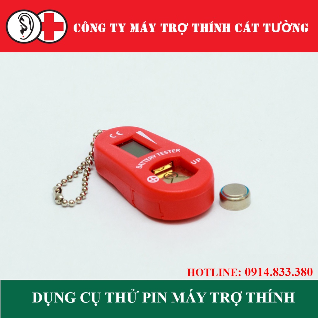 Máy thử pin điện tử cho pin máy trợ thính , hiển thị mức độ còn lại của pin