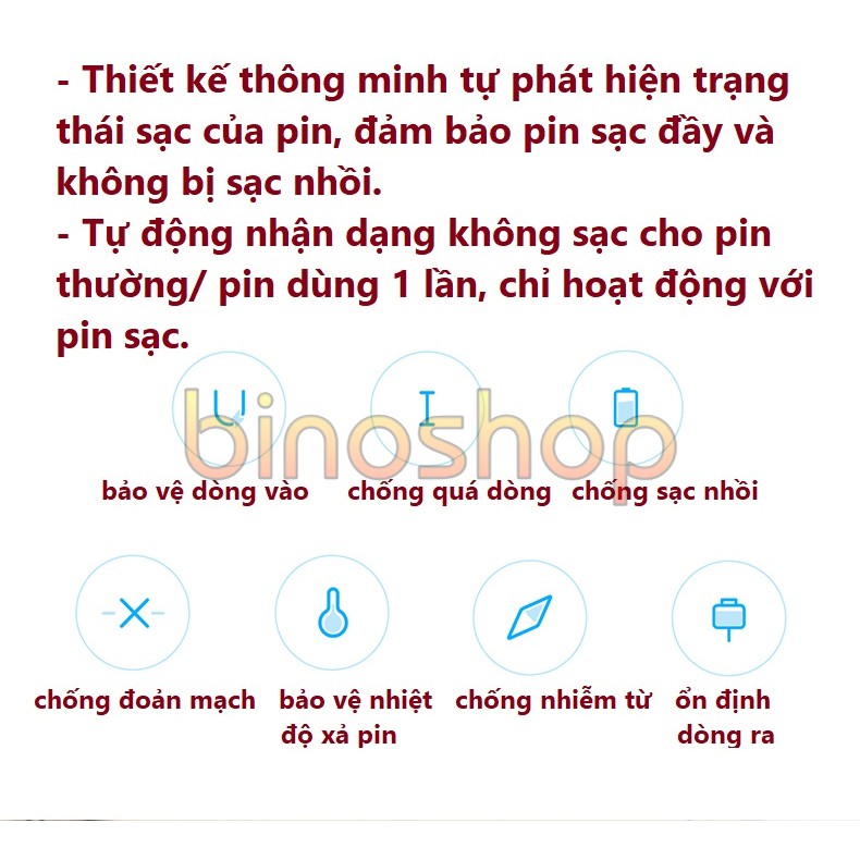 [Mã 2404EL10K giảm 10K đơn 20K] Bộ sạc pin AA/AAA Xiaomi PB401 và Pin sạc AA Xiaomi Zi5