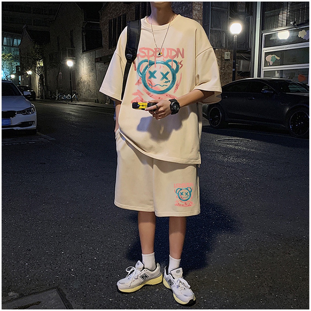 Đồ bộ nam mùa hè chất thun cotton orm rộng freesized thời trang mặc nhà BST RABBIT