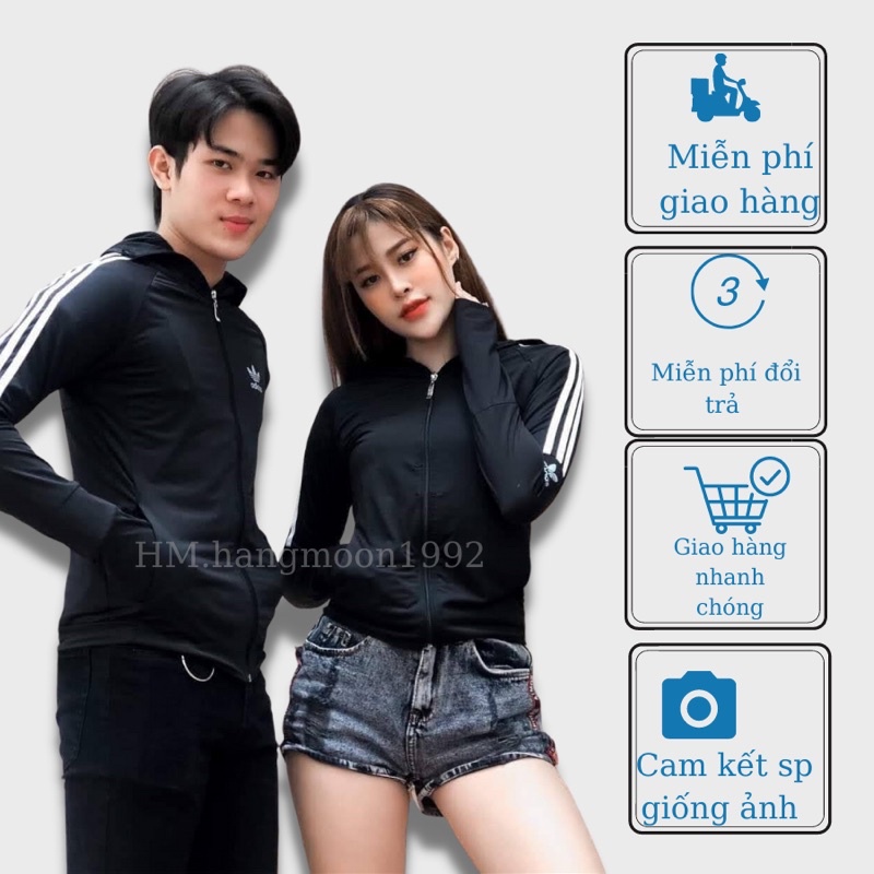 Áo chống nắng nam nữ thời trang cao cấp, thể thao chất liệu hạt xoàn mỏng nhẹ co dãn