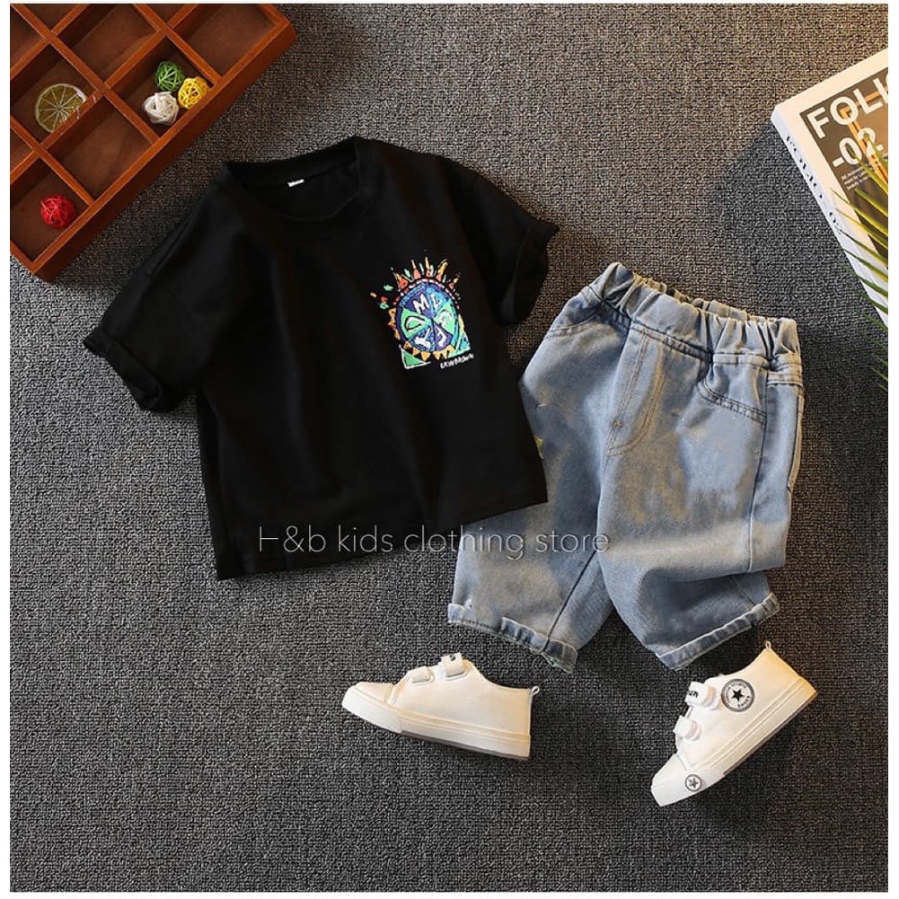 Quần Áo Bé Trai - Set Bộ Quần Áo Trẻ Em Mùa Hè Cho Bé Trai DT25 Co Giãn 4 Chiều Thoáng Mát