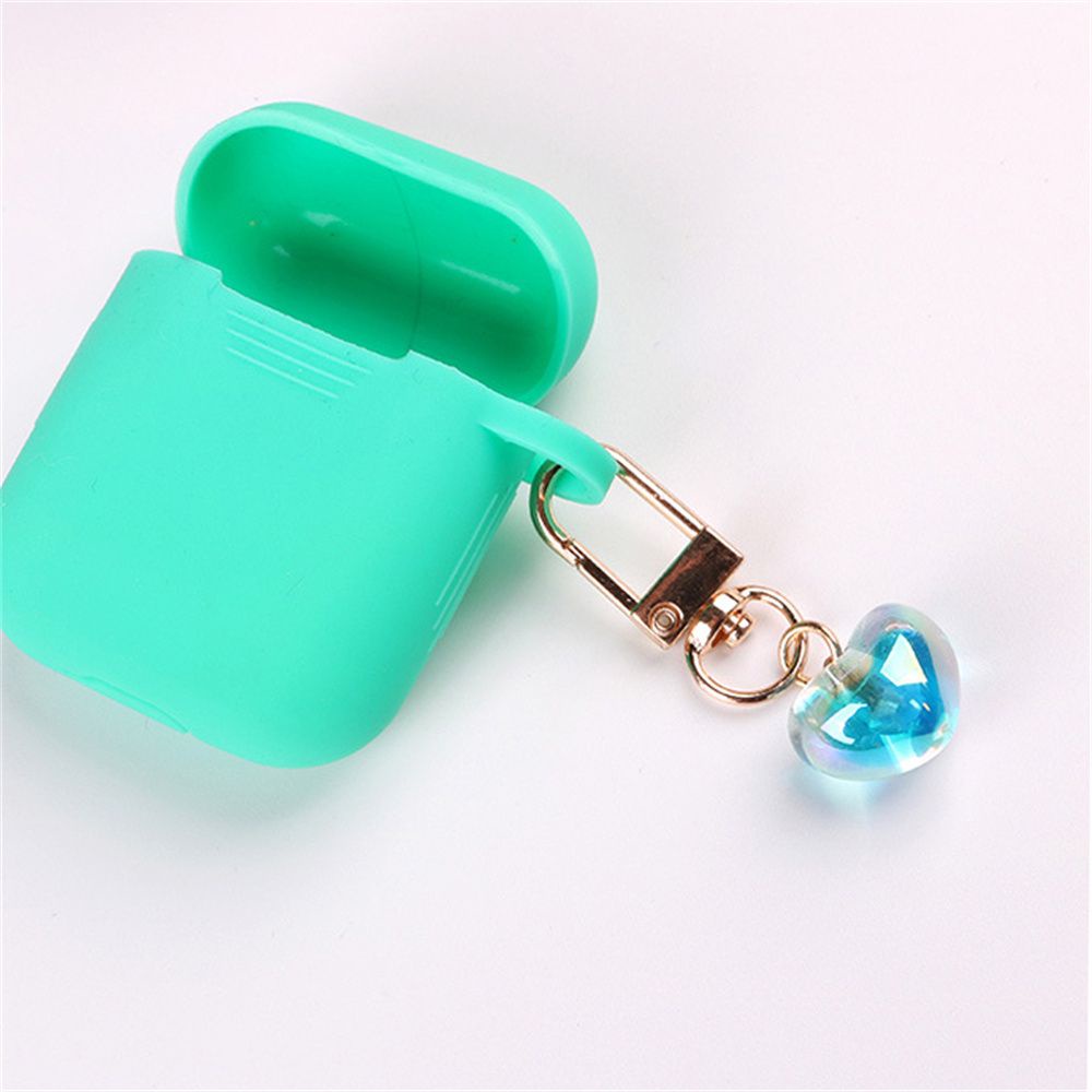 Móc khóa hình trái tim nhiều màu sắc dễ thương bắt mắt