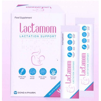 [NK HÀN QUỐC] Cốm lợi sữa LACTAMOM (hộp 24 gói x 3g)