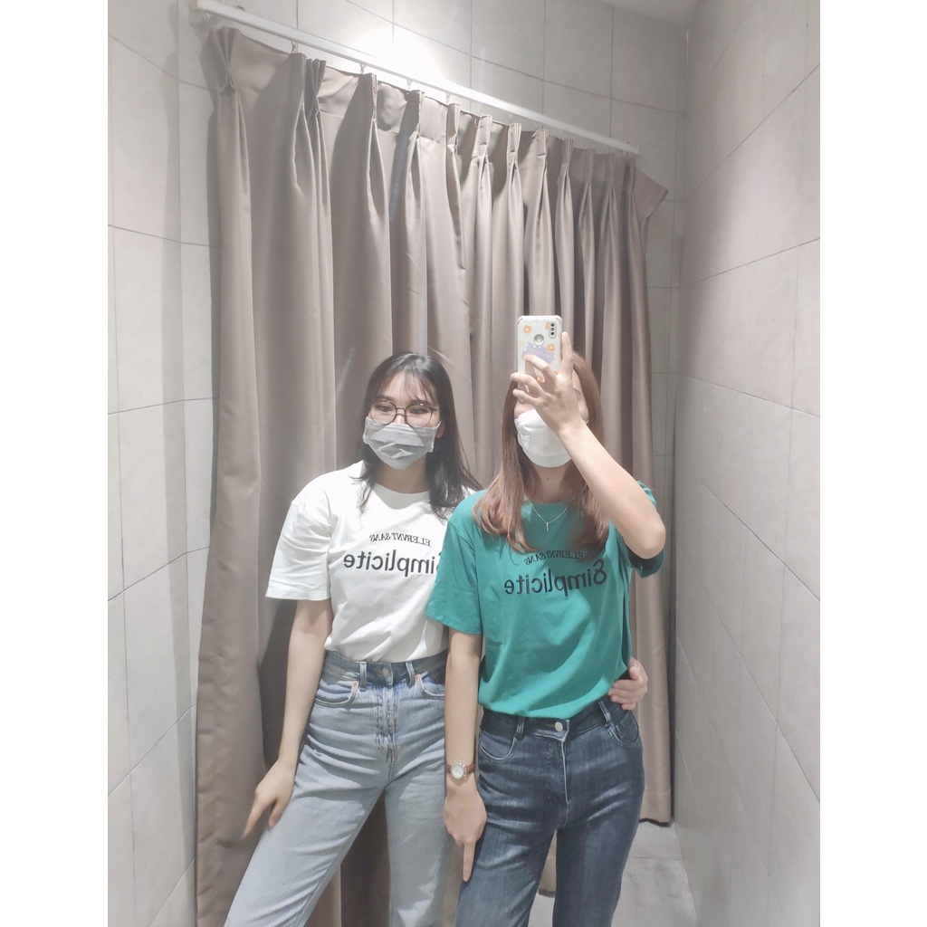 Áo thun T shirt unisex tay lỡ cổ tròn Simplicite độc đáo hàng Quảng Châu 3158 thời trang cao cấp
