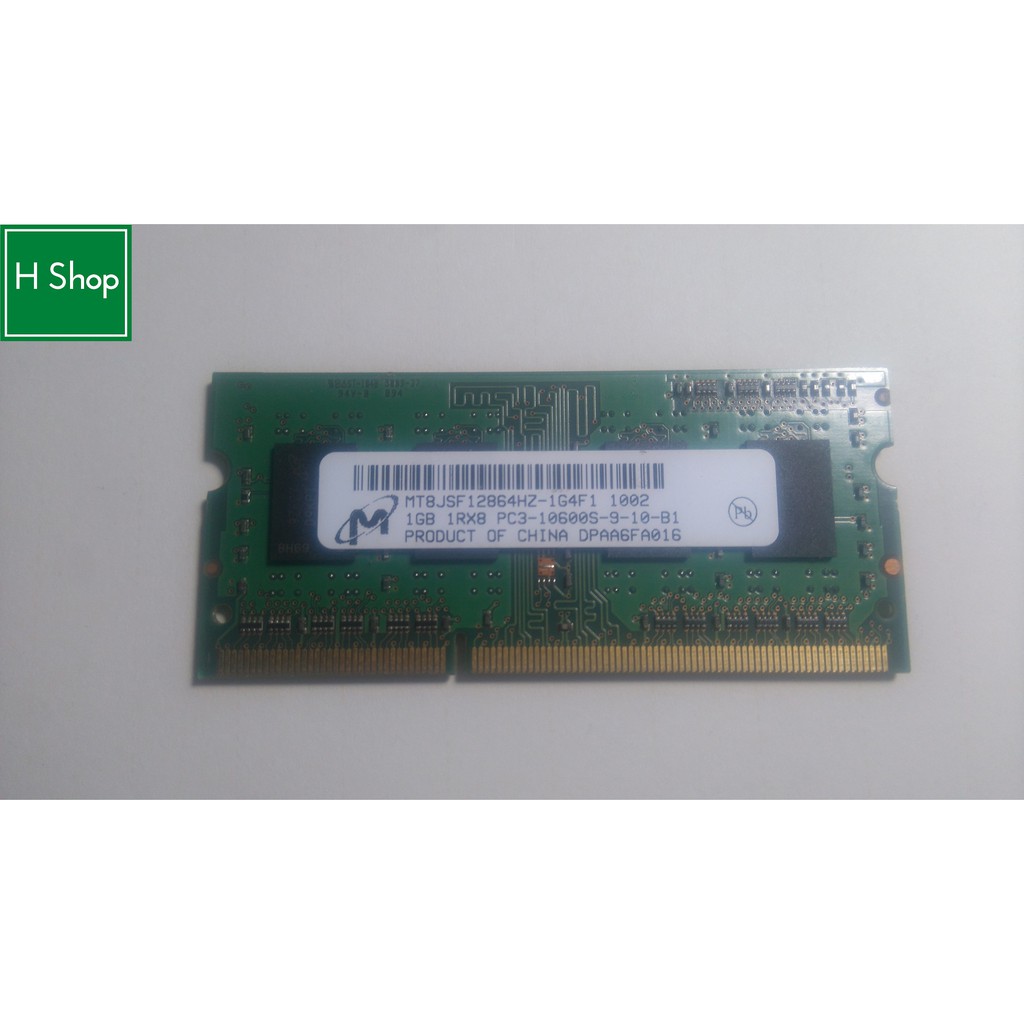 Ram laptop DDR3 1GB bus 1333, 10600s, chính hãng, bảo hành 1 năm