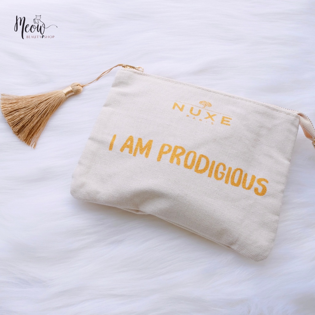 [HB Gift- Quà tặng không bán] Túi vải đựng mỹ phẩm Beauty Pouch Nuxe