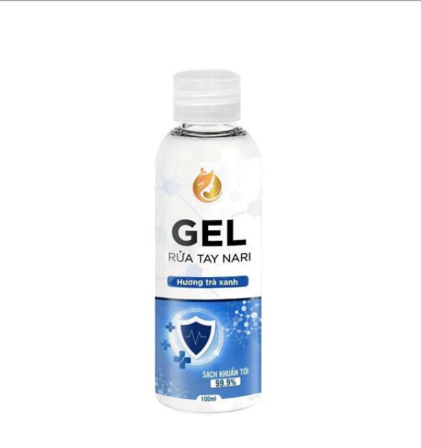 [Sạch Khuẩn 99,9%] Gel rửa tay khô tinh dầu Dâu Tây 100ml Nari