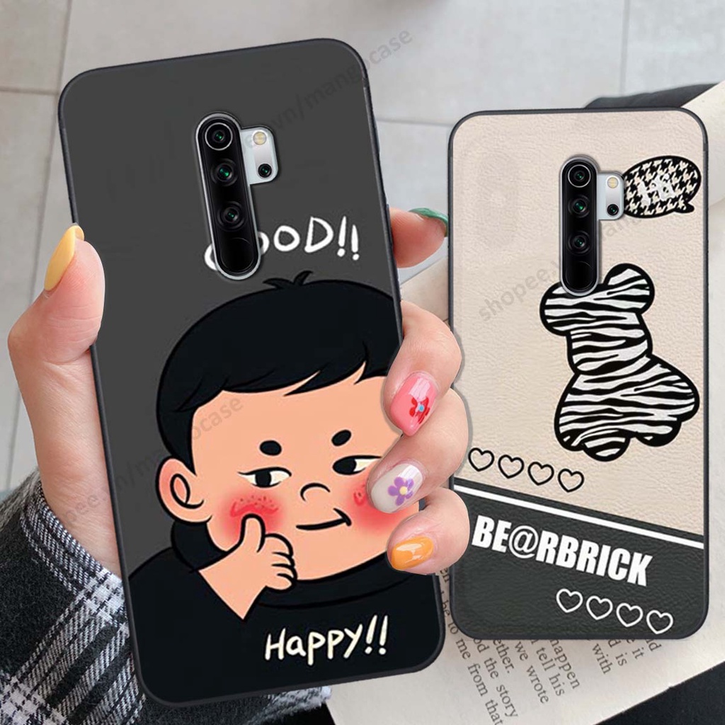 Ốp lưng Xiaomi Redmi Note 8 / Note 8 Pro in hình happy nice, bé gấu đáng yêu