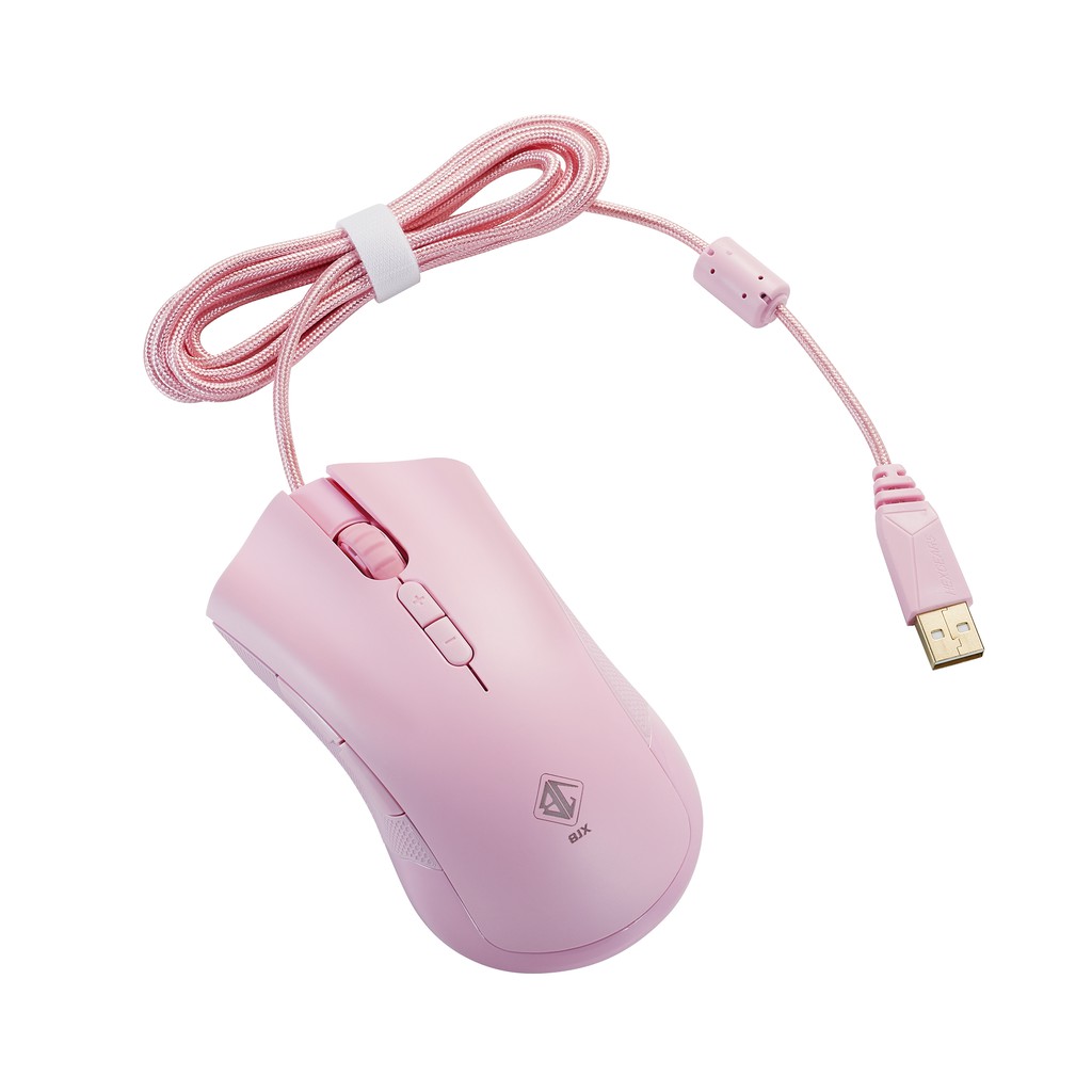 Chuột Gaming BJX M9 RGB Lighting DPI 5000 Pink - Hồng phấn