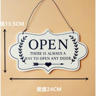 Bảng treo cửa open, close 2