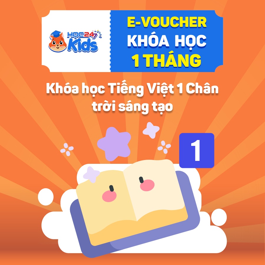 Toàn quốc  Khóa học Giỏi Tiếng Việt lớp 1 Chân trời sáng tạo   - App HOC247 Kids