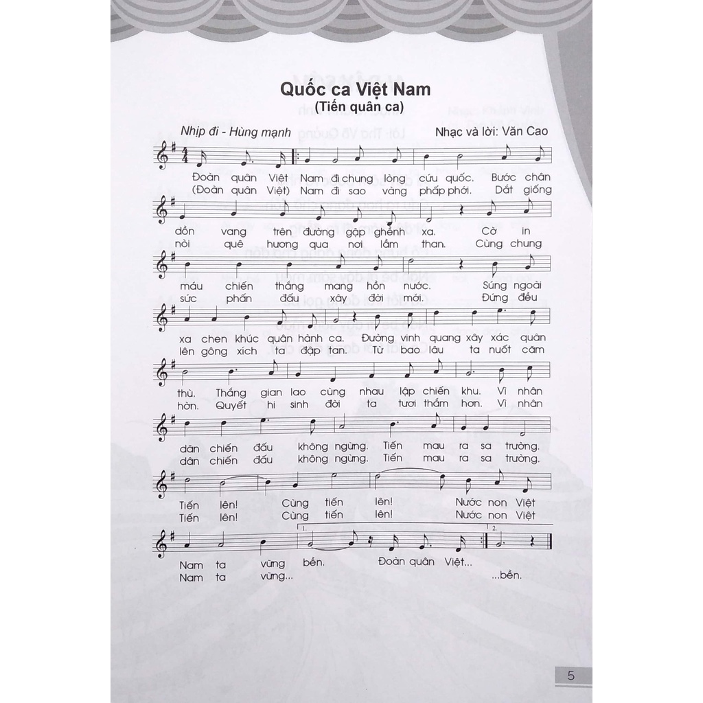 Sách Tập Bài Hát Lớp 1  - 2020