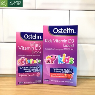 Vitamin D3 ostelin cho bé Liquid và nhỏ giọt Drop