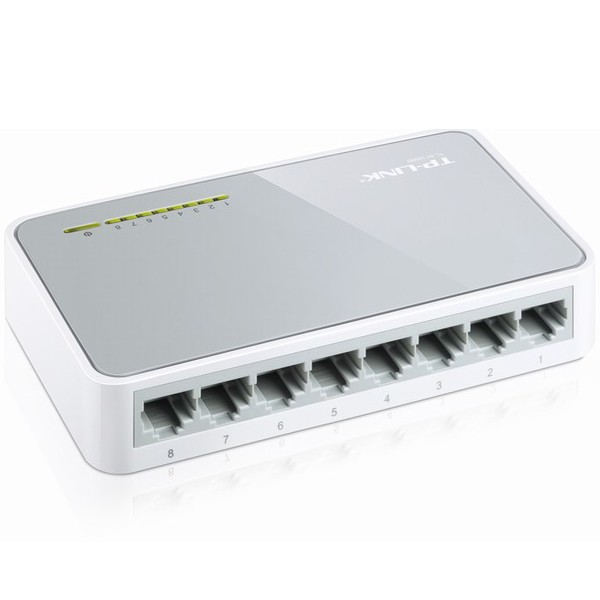 Switch TP-Link SF1008D 8 port (Trắng) - HÃNG PHÂN PHỐI CHÍNH THỨC tem ANC/TAKO