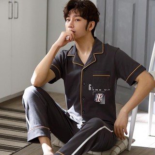 {VIDEO} Đồ bộ Pijama-Đồ ngủ nam cao cấp phong cách Hàn Quốc, chất COTTON 100 dày dặn & thoáng khí (717)
