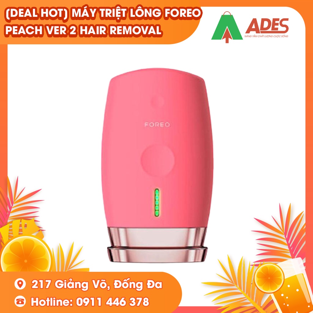 [BẢN MỚI VER 2] Máy Triệt Lông Foreo PEACH Hair Removal Sóng IPL