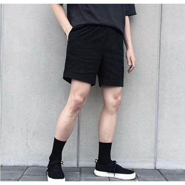 Short kaki trơn form unisex 2 màu (Ảnh thật)