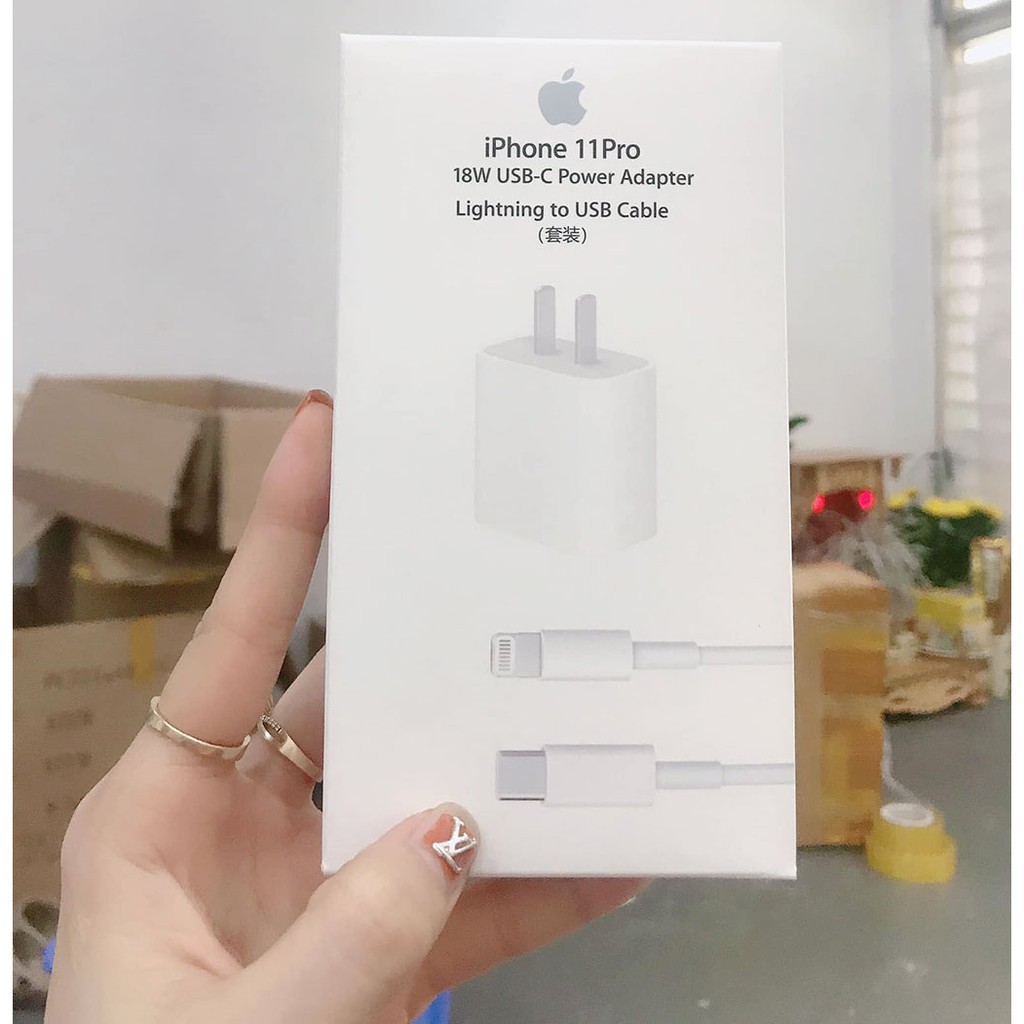 Sạc Nhanh 18W Cho IPhone 13/12/11/ 11 Pro Max/ X/ XS Max/ 8/ 8/7 Plus hàng chính hãng - BH 12 tháng