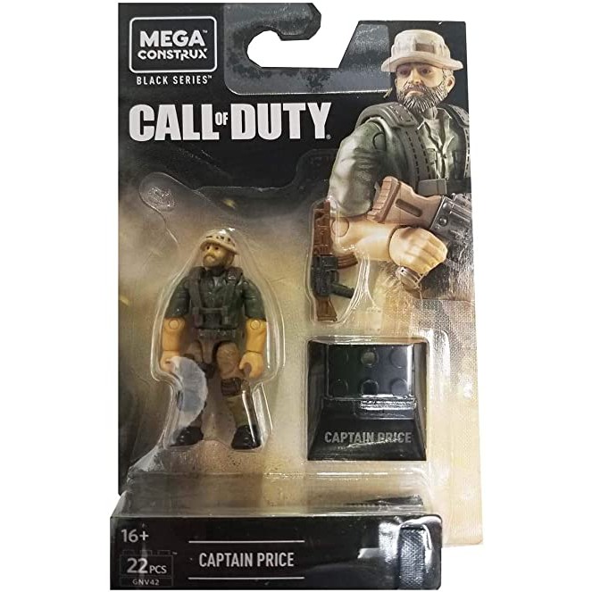 Mega construx call of duty bộ sưu tập nhân vật Đội trưởng Price