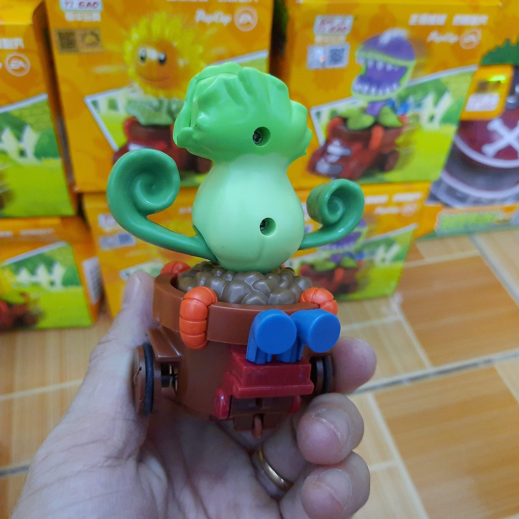 Đồ chơi plants vs Zombies mô hình xe ô tô cải Bonk Choy H28010