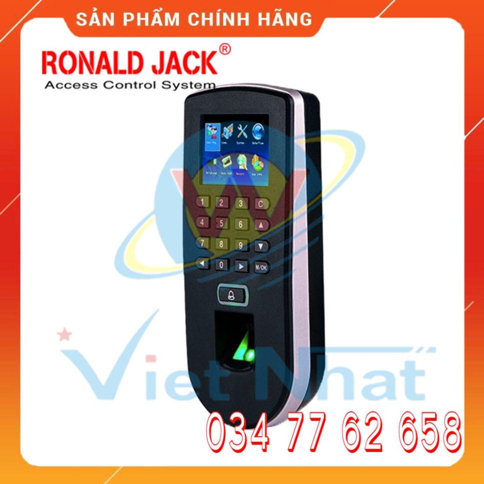 Ronald Jack F19 - Máy Chấm Công Vân Tay Thẻ Từ Kết Hợp Kiểm Soát Cửa - Hàng Nhâp Khẩu Chính Hãng