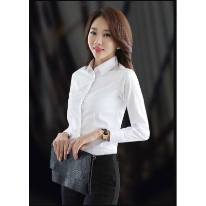áo sơ mi trắng công sở nữ cao cấp form nhỏ hiệu Mai An hỗ trợ đổi trả thoải mái