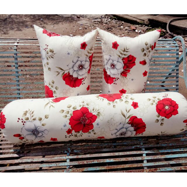 Combo 2 gối nằm 40x60+ 1 ôm 35*100 bông gòn tự nhiên