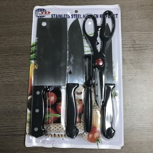 BỘ DAO KÉO NHÀ BẾP 6 MÓN THÉP KHÔNG GỈ siêu bền siêu đẹp