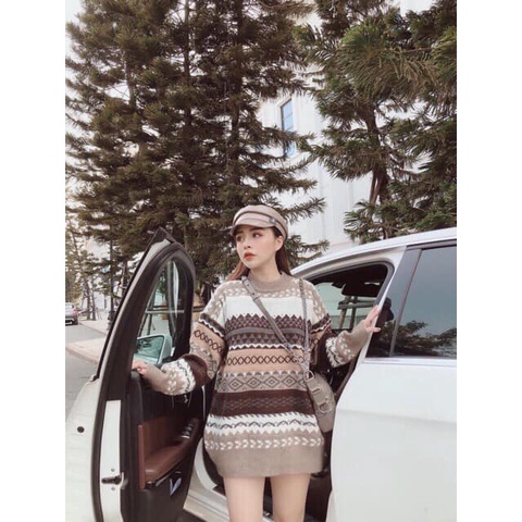 ÁO LEN VINTAGE DÀI TAY THỔ CẨM | BigBuy360 - bigbuy360.vn