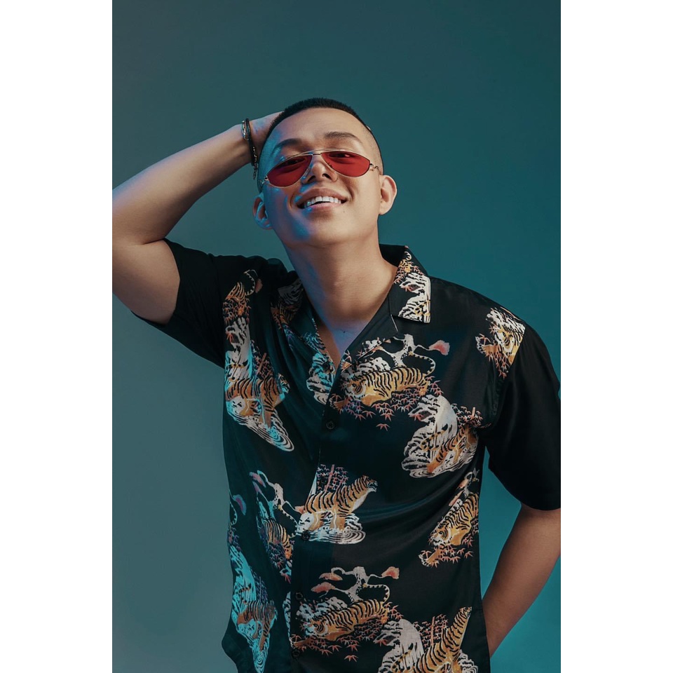 Áo sơ mi Amand Ink Wash Tiger Cuban Shirt