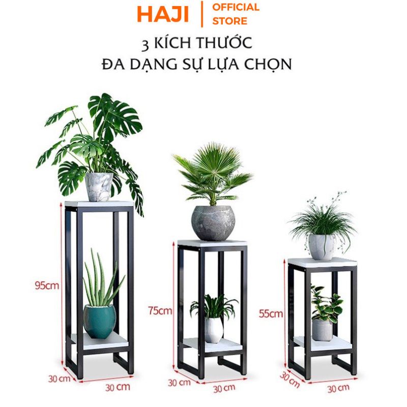 Kệ để cây cảnh trang trí phòng khách HAJI chân sắt chịu lực tốt C48