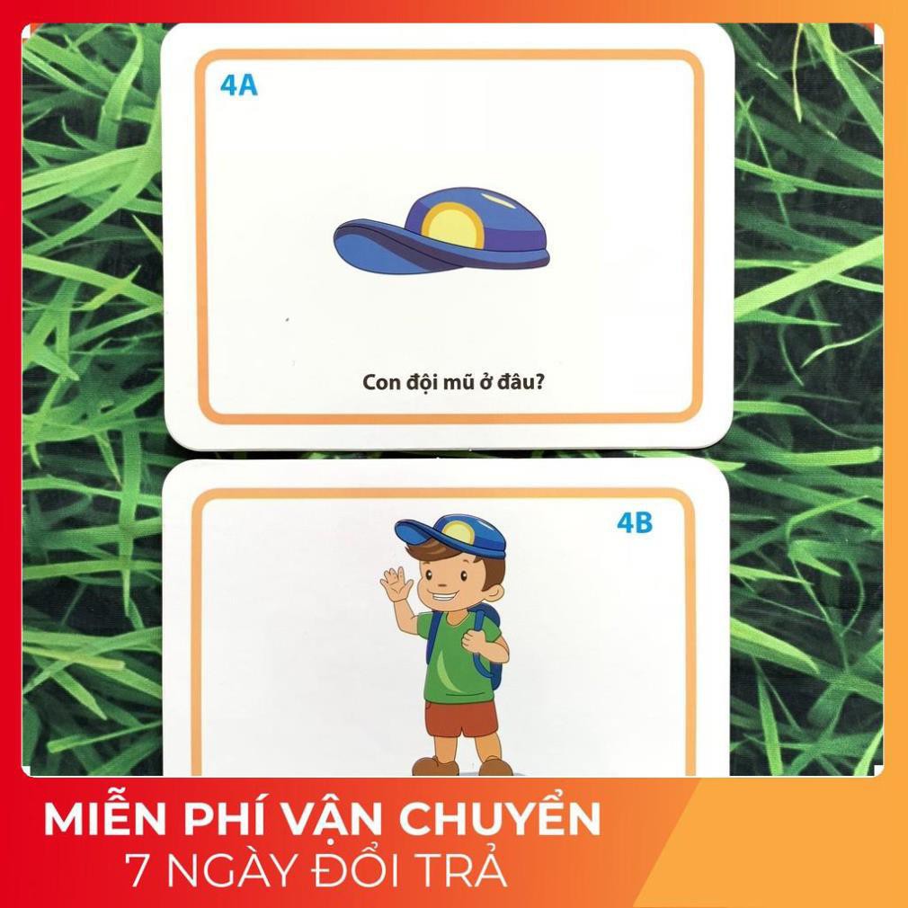 Thẻ Học Thông Minh Chủ đề "Ở Đâu" Benrikids 60 thẻ - Flashcard montessori Phát triển Ngôn ngữ và Tư duy cho bé TH05