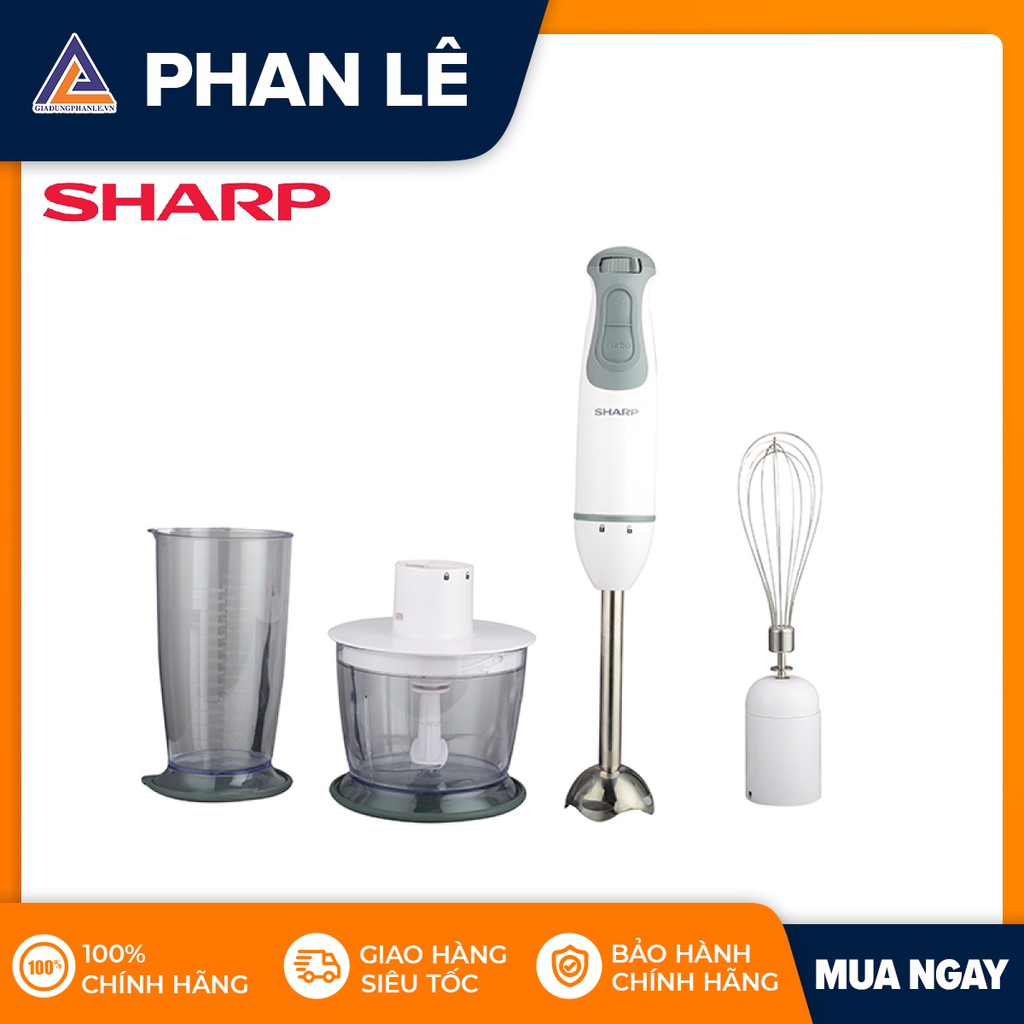 [Mã ELHA22 giảm 6% đơn 300K] Máy xay cầm tay Sharp EM-H076SV-WH