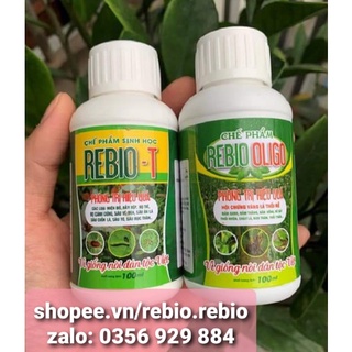 Combo 2 Sp:Rebio T +Oligo phòng trị các bệnh cho mọi cây trồng: Sâu, trĩ, nhện, rệp, nấm... dòng sinh học