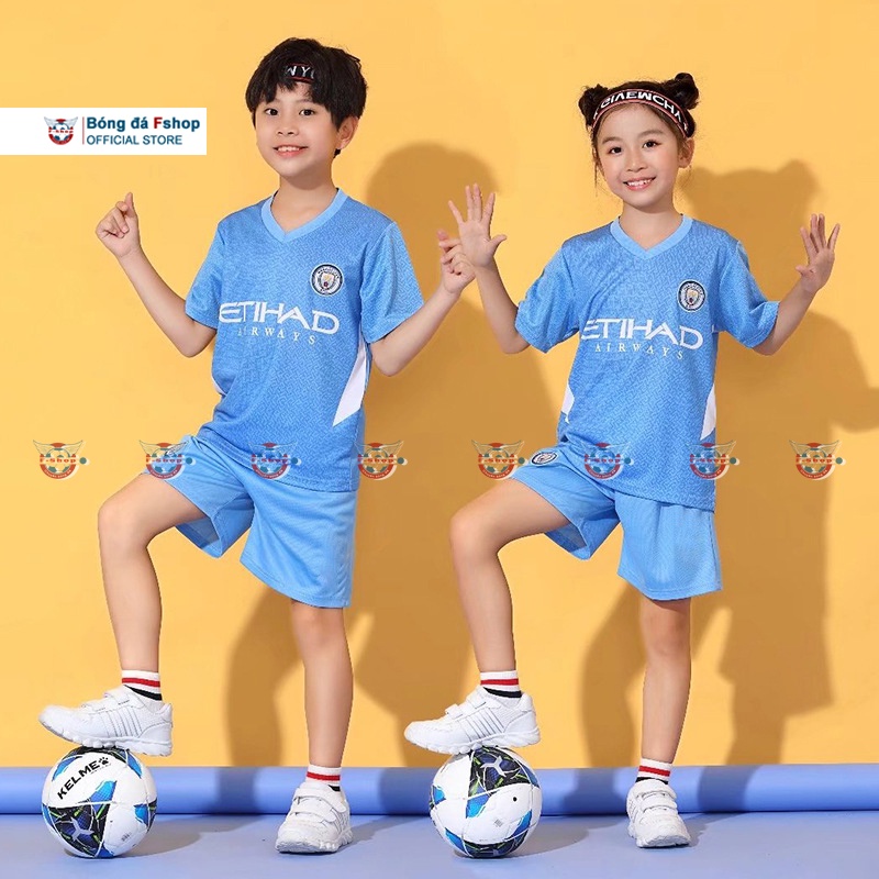 (Mẫu mới) Bộ quần áo bóng đá trẻ em - Áo đá banh cho bé