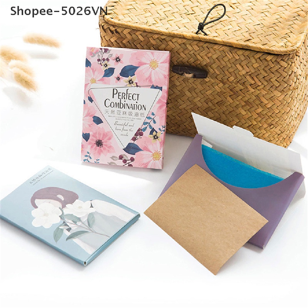 [Hàng mới về] Set 100 giấy thấm dầu da mặt làm sạch tiện lợi