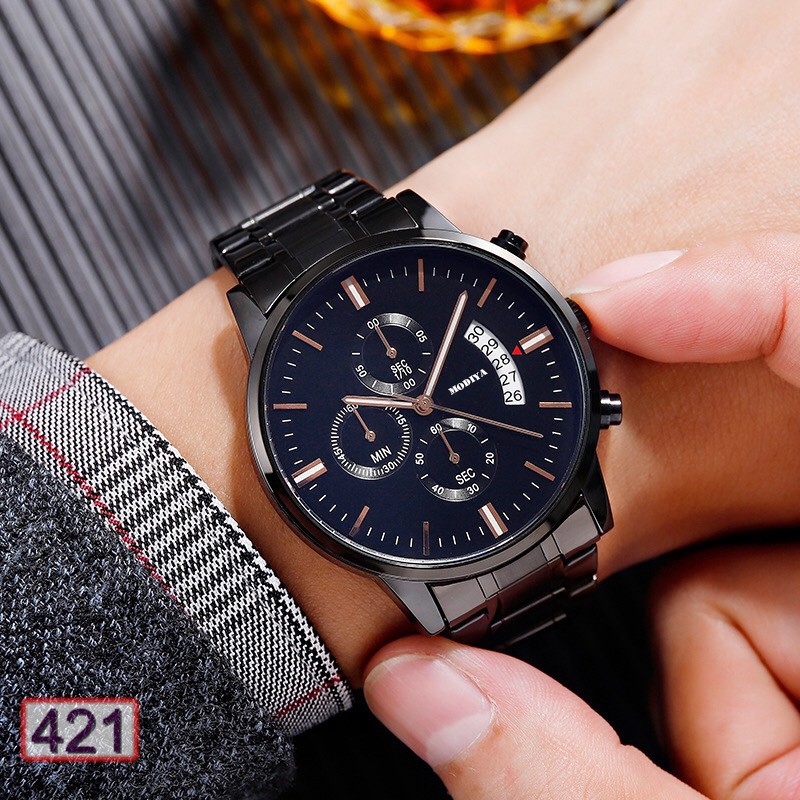 [Mã FAMARAL2 giảm 10K đơn 50K]ĐỒNG HỒ NAM MODIYA 421 DÂY KIM LOẠI THỜI TRANG CỰC ĐẸP | BigBuy360 - bigbuy360.vn