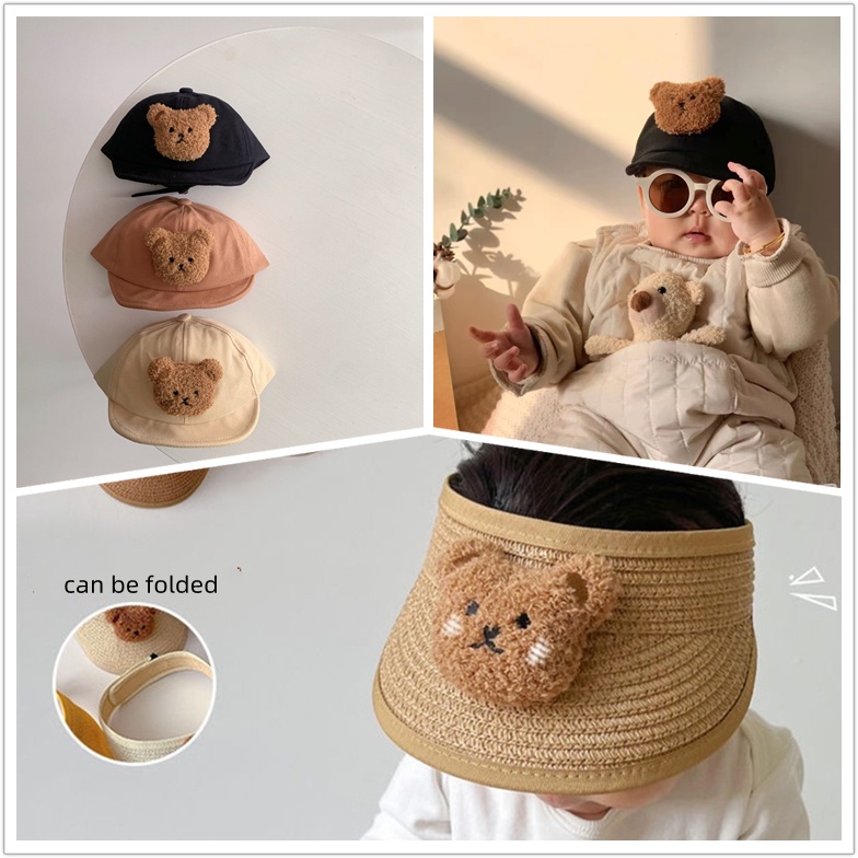 Nón Lưỡi Trai Nửa Đầu Chống Nắng Thời Trang Dễ Thương Cho Bé