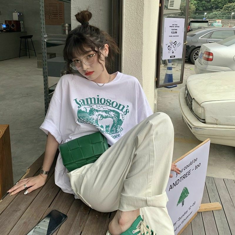 Áo Thun Tay Lỡ 100% Cotton Form Rộng Unisex Thời Trang Ulzzang