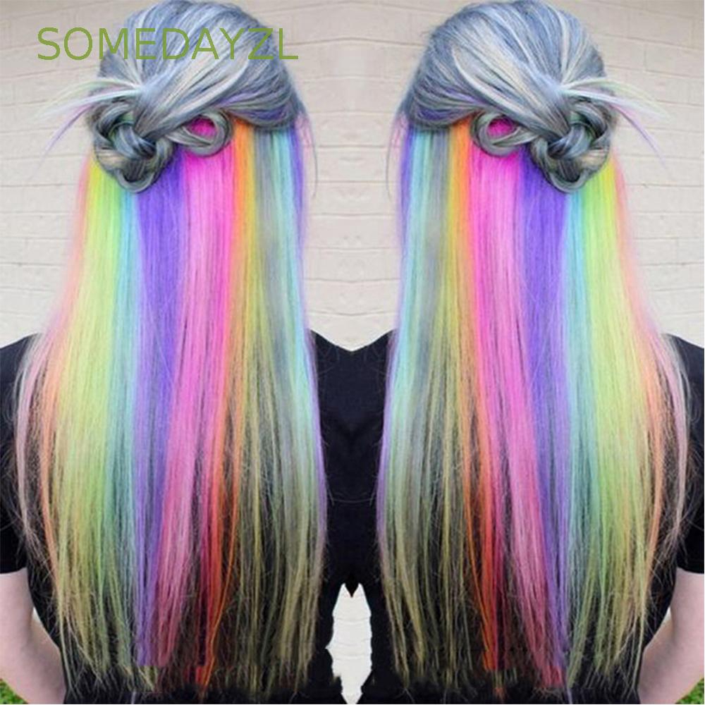Tóc giả dạng kẹp với nhiều màu sắc thời trang