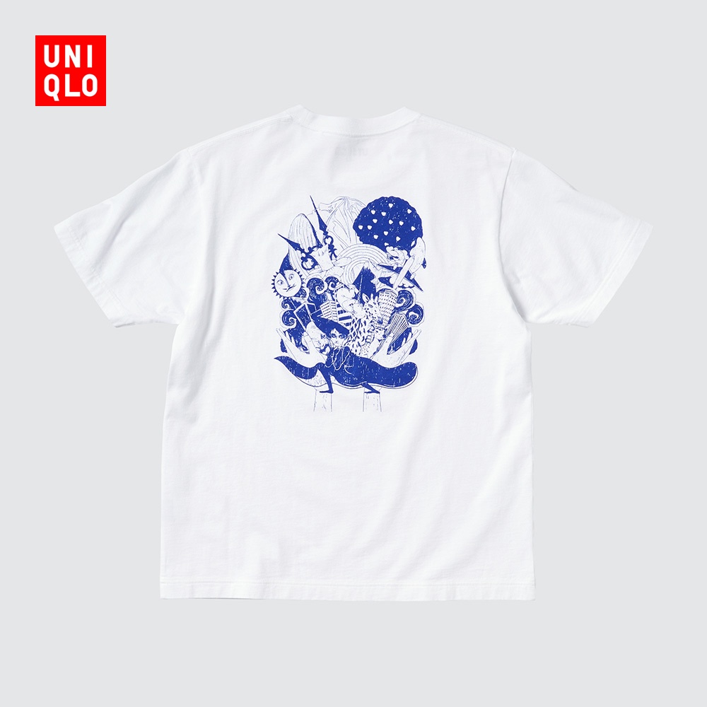 Áo thun Uniqlo 442583 ngắn tay in hình yoasobi cho nam nữ
