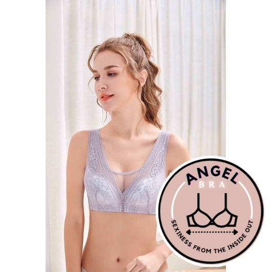 Áo ngực bigsize không gọng cup B, Áo lót ren Thái lan Anny 967 bản dây 4 móc size 34-42