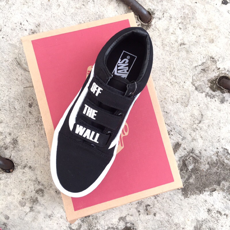 Giày Thể Thao Vans Old Skool V Off The Wall Màu Trắng Đen